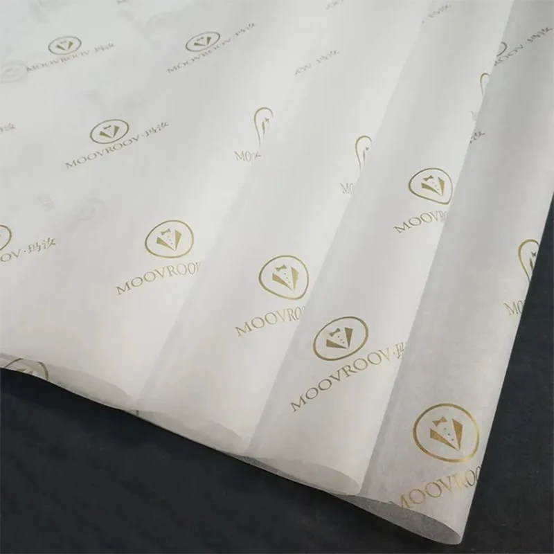Papel de seda de presente de marca