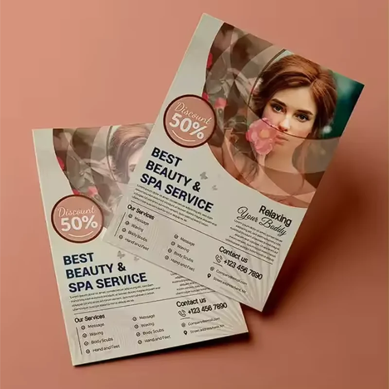 Impressão de folhetos comerciais, folhetos publicitários
