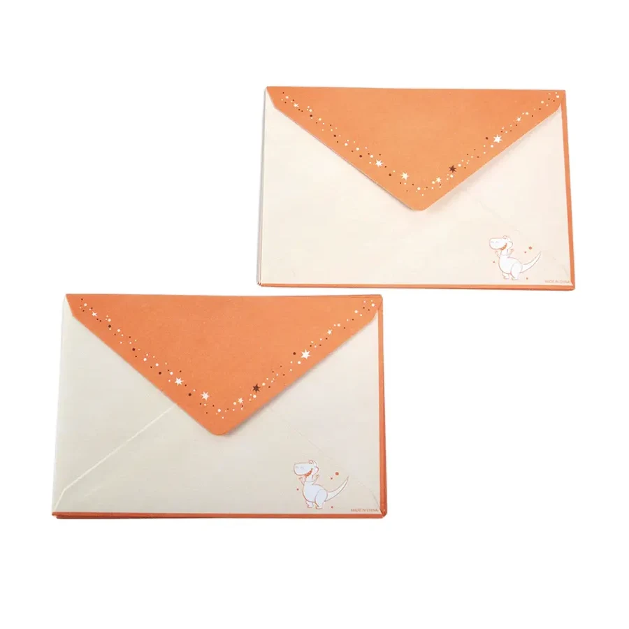 Cartões de felicitações de envelope coloridos
