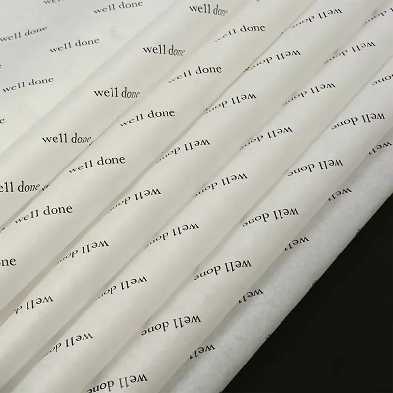 Papel de embalagem de logotipo colorido