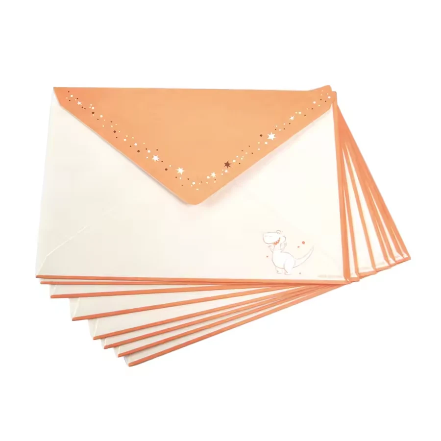 Envelope de papel vintage colorido