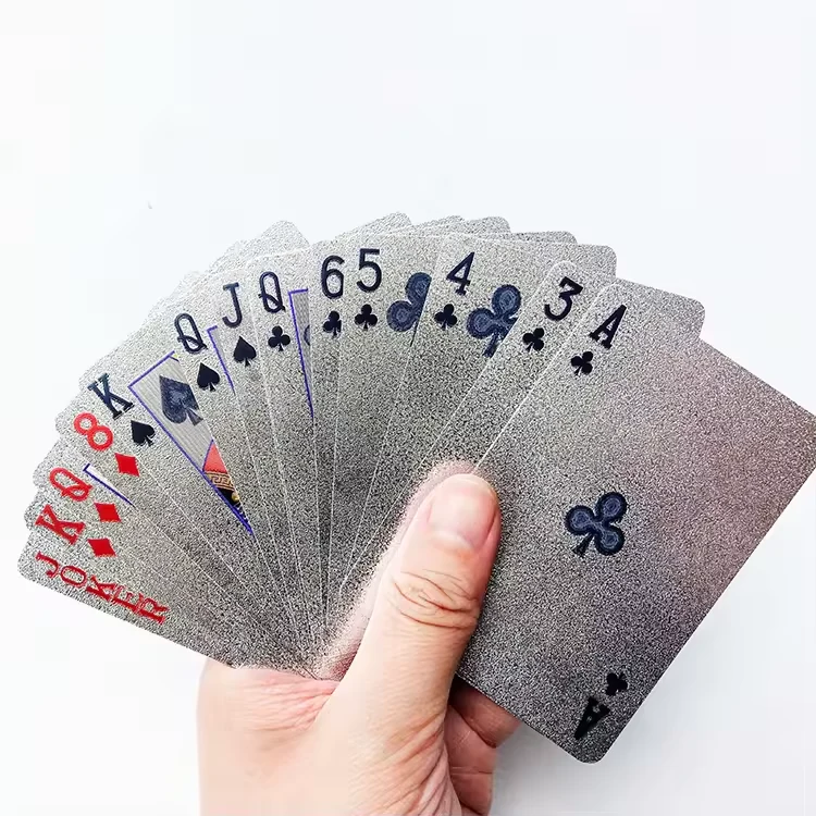 Cartas de jogar de PVC de plástico durável