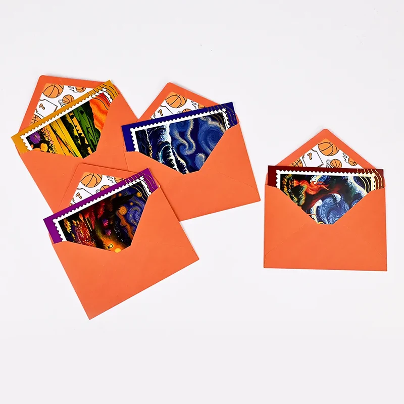 Pintura a óleo Mini cartões de felicitações