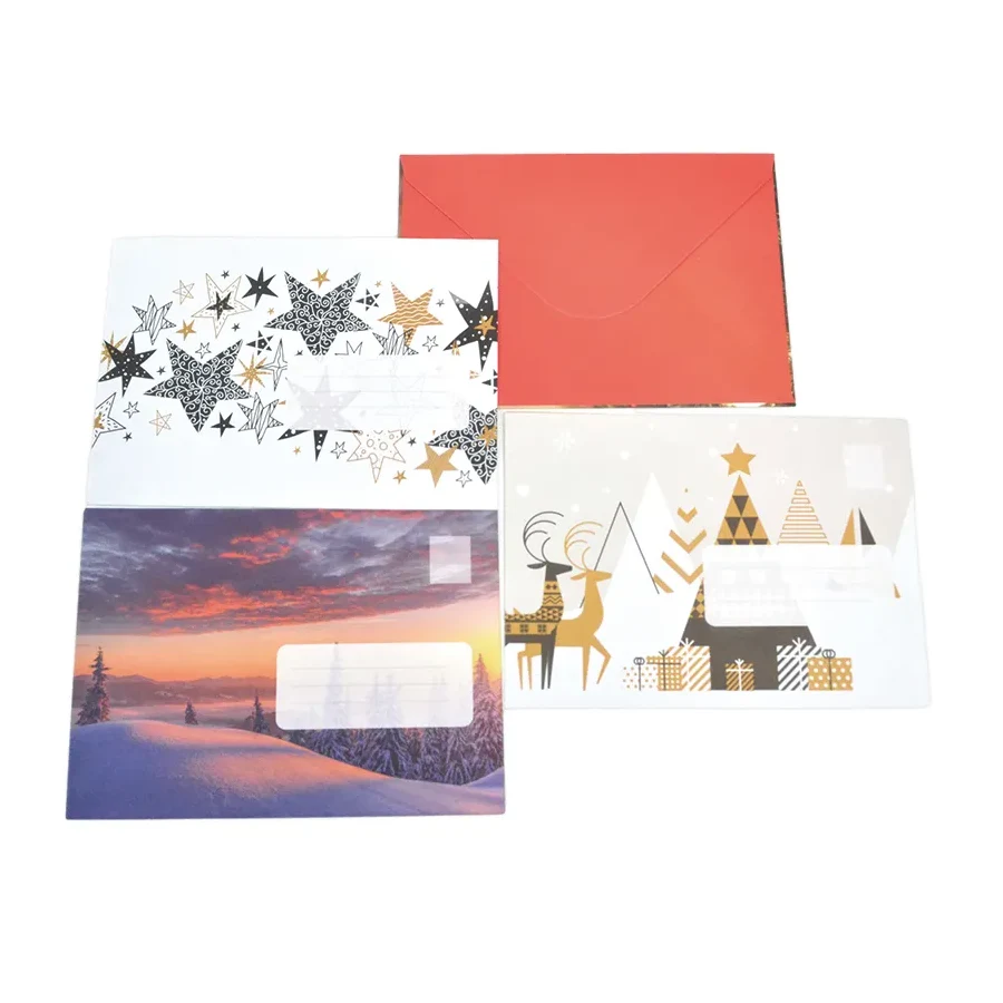 Cartões vintage de envelope premium