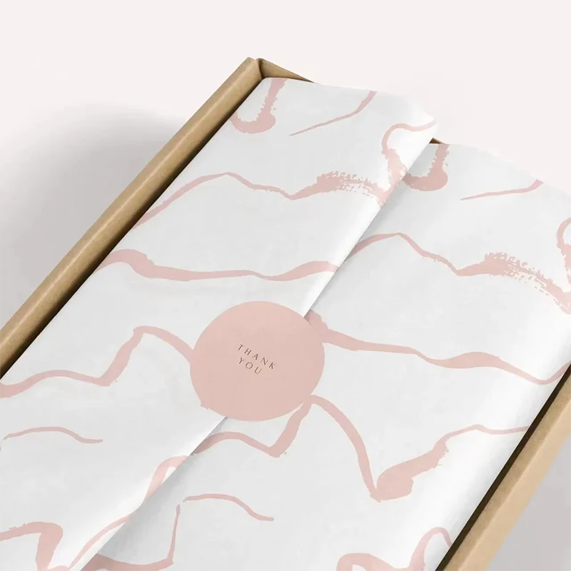 Papel de embrulho de presente elegante impresso